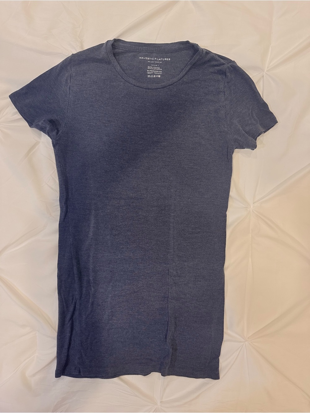 Majestic Filatures Navy Short Sleeve Tee XS
